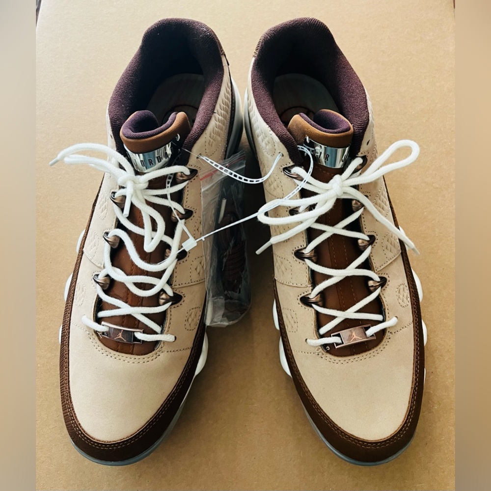 Nike Air Jordan 9 Low Golf “Masters” Wood-Grain FN6929-200 - Men Size 12 - NEW - Picture 9 of 13